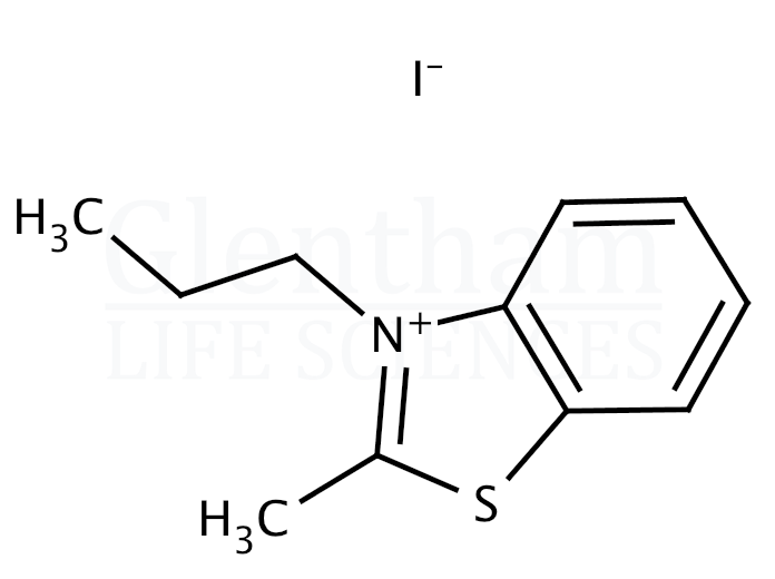 2-Methyl-3-propylbenzothiazolium iodide Structure