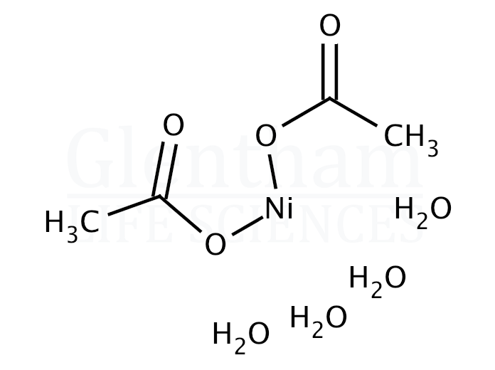 Nickel(II) acetate tetrahydrate Structure