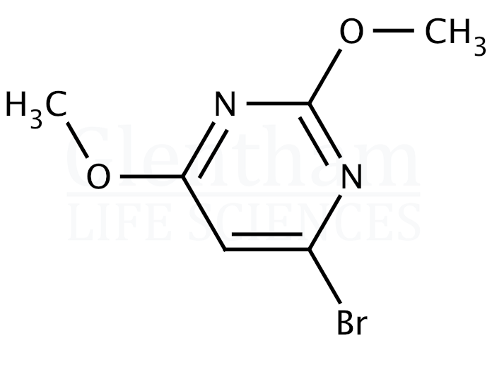 4-Bromo-2,6-dimethoxypyrimidine Structure