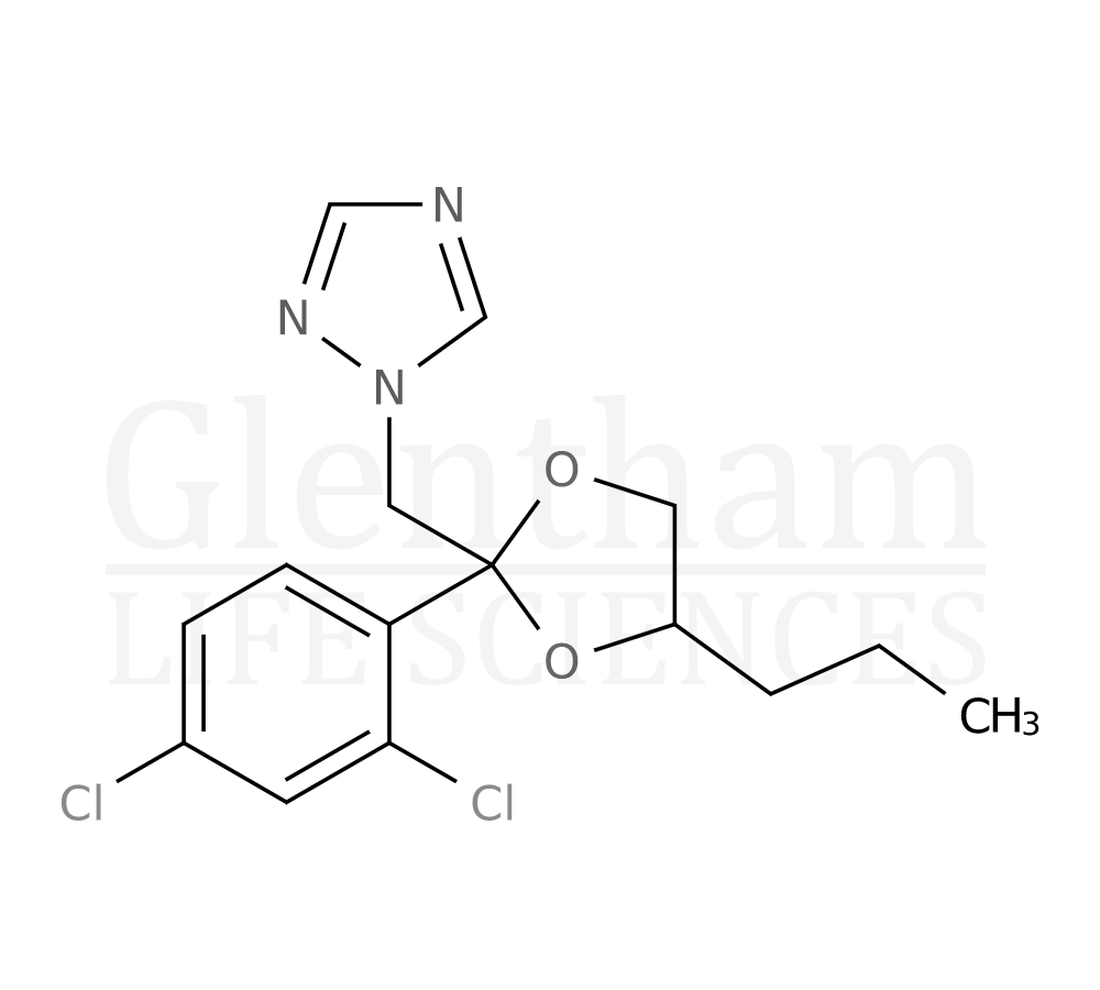 Structure for Propiconazole (60207-90-1)