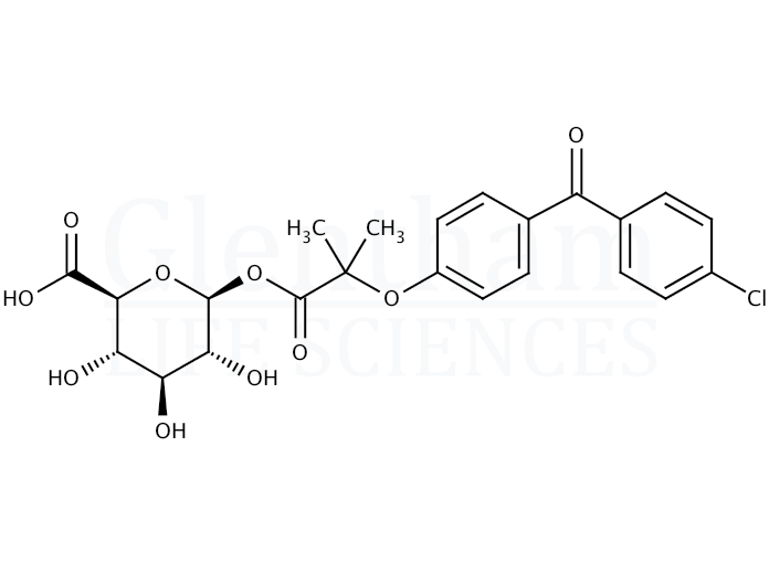 Fenofibryl D-glucuronide Structure