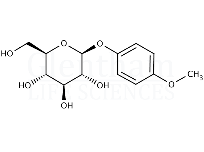 4-Methoxyphenyl b-D-glucopyranoside Structure
