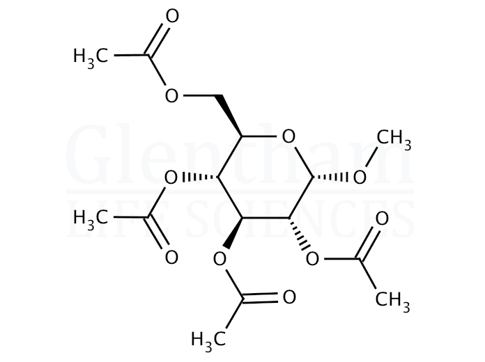 Methyl 2,3,4,6-tetra-O-acetyl-a-D-glucopyranoside Structure