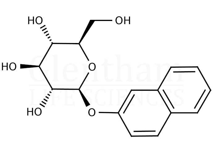 2-Naphthyl b-D-glucopyranoside monohydrate Structure