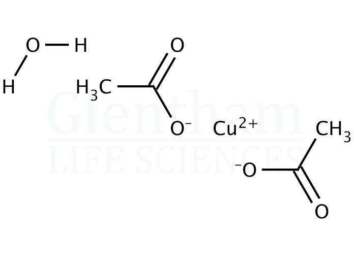 Copper(II) acetate monohydrate Structure