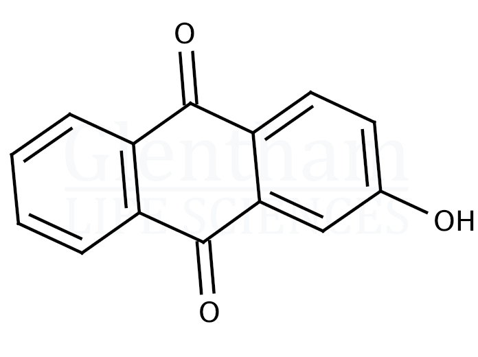 Structure for 2-Hydroxyanthraquinone (2-Hydroxy-9,10-anthracenedione)