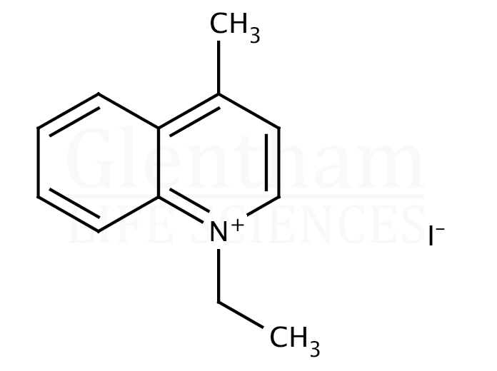 1-Ethyl-4-methylquinolinium iodide Structure