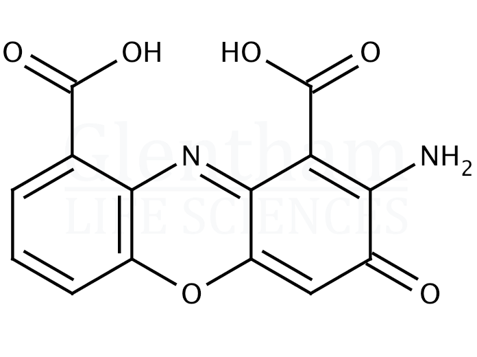 Structure for  Cinnabarinic Acid  (606-59-7)
