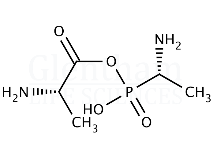 L-Alanyl-L-1-aminoethylphosphonic acid Structure