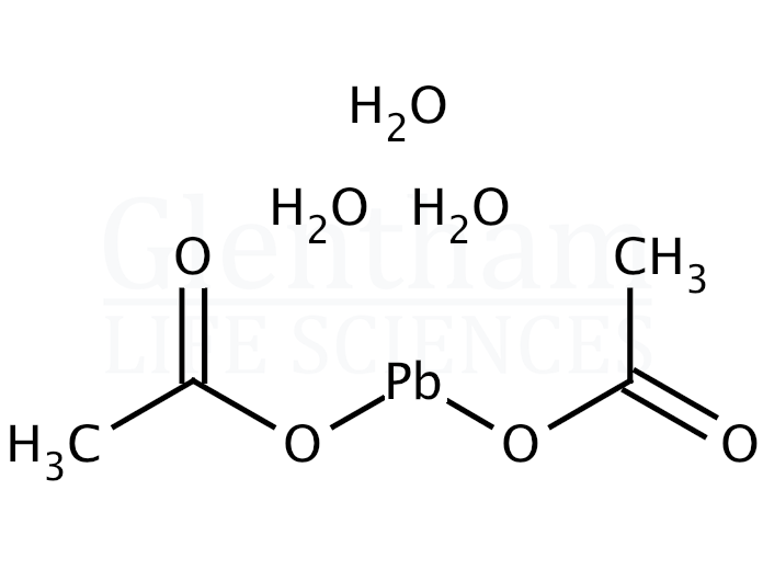 Structure for  Lead(II) acetate trihydrate, 99.5+%  (6080-56-4)