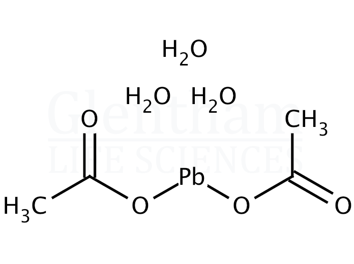 Lead(II) acetate trihydrate Structure