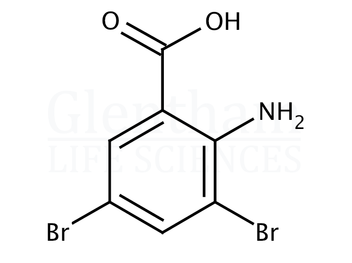 Structure for 3,5-Dibromoanthranilic acid   (609-85-8)