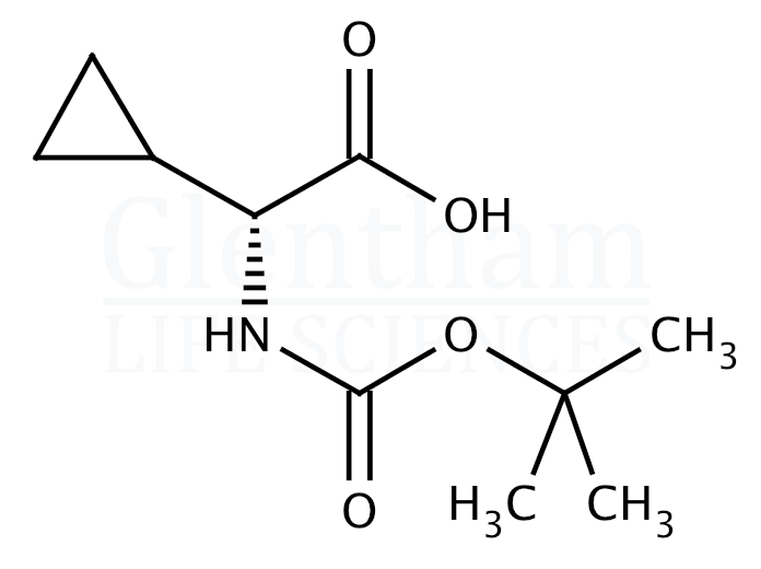 Structure for Boc-D-cyclopropylglycine  (609768-49-2)