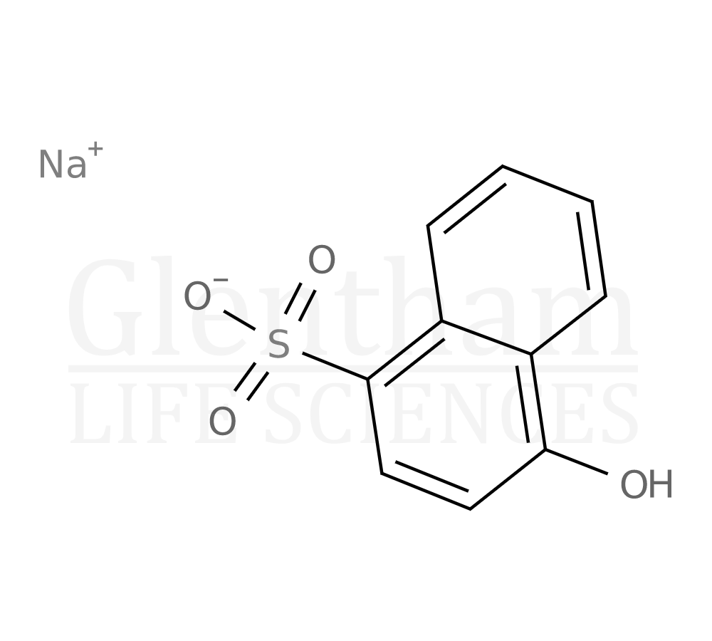 4-Hydroxy-1-naphthalenesulfonic acid sodium salt Structure