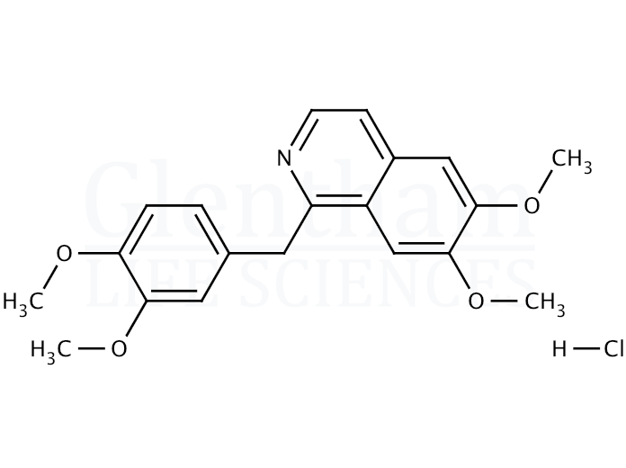 Structure for  Papaverine hydrochloride  (61-25-6)