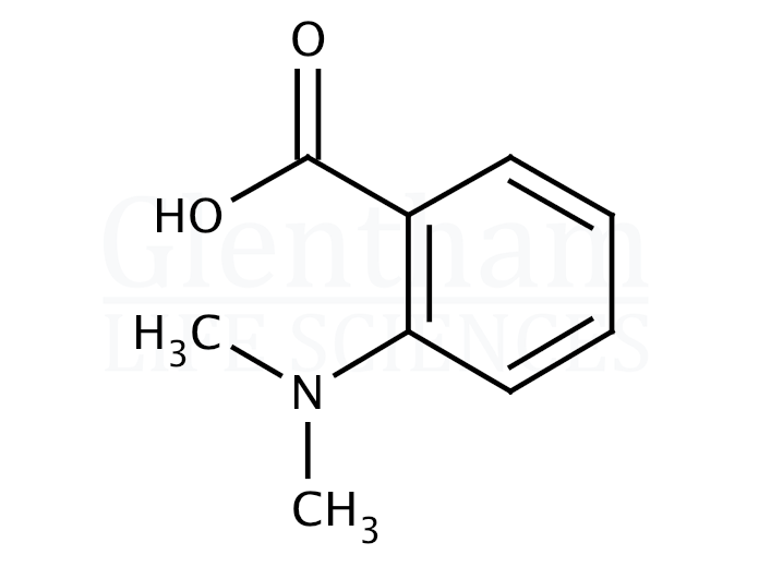 2-Dimethylaminobenzoic acid Structure