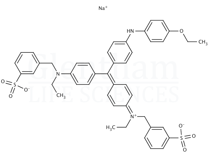 Structure for Coomassie Brilliant Blue R250 (C.I. 42660)