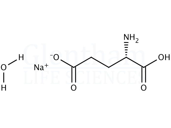 Structure for L-Glutamic acid monosodium salt monohydrate