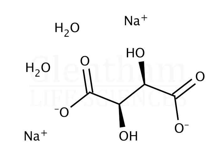 Sodium tartrate dihydrate Structure