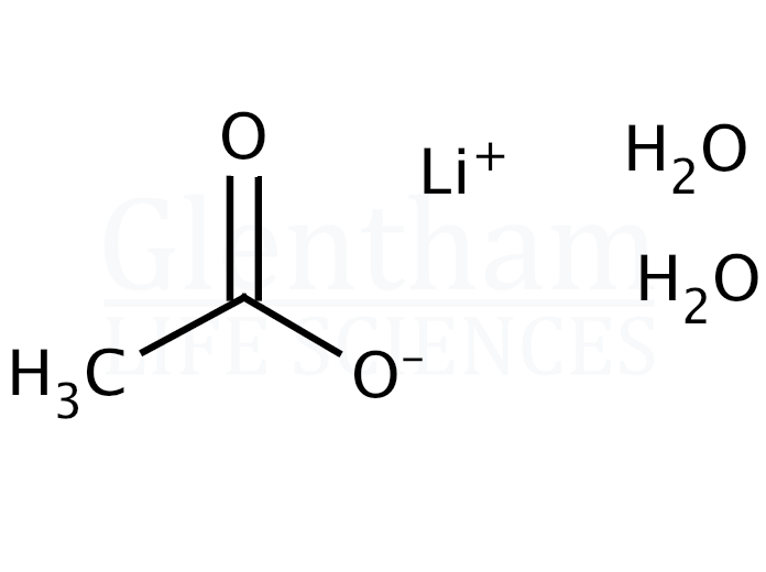 Lithium acetate dihydrate Structure
