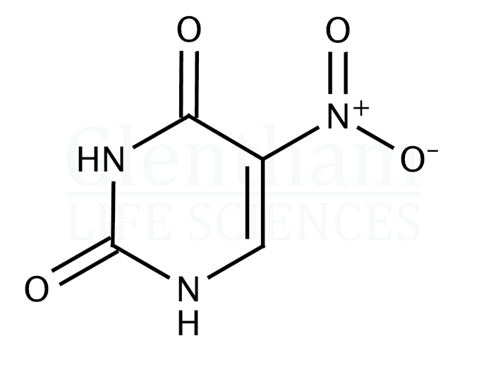 5-Nitrouracil (2,4-Dihydroxy-5-nitropyrimidine) Structure