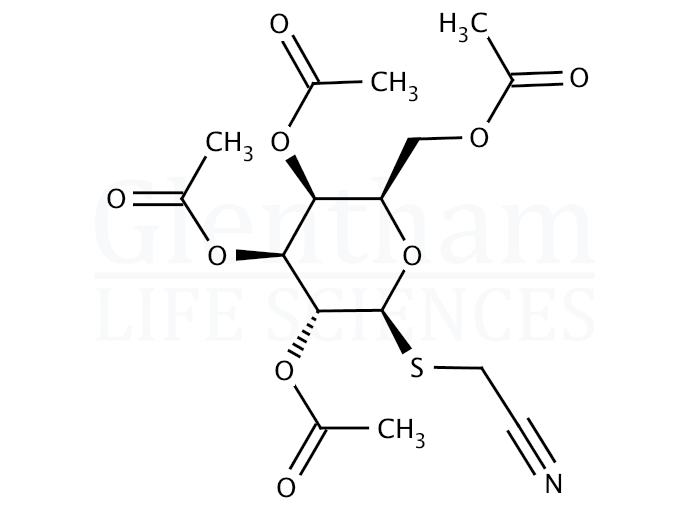 Cyanomethyl 2,3,4,6-tetra-O-acetyl-1-thio-β-D-galactopyranoside Structure
