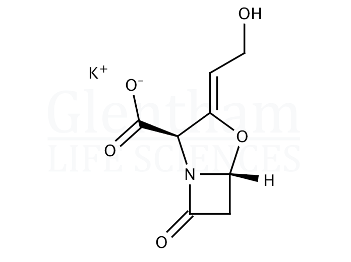 Structure for Potassium clavulanate with microcrystalline cellulose (61177-45-5)