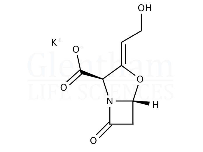 Potassium clavulanate with microcrystalline cellulose Structure