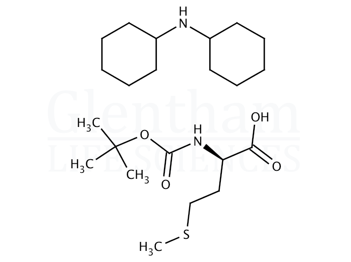 Structure for Boc-D-Met-OH dicyclohexylammonium salt  (61315-59-1)