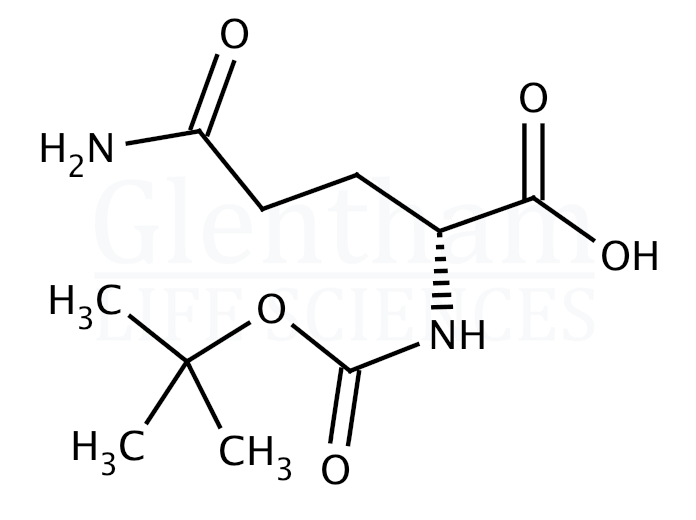 Boc-D-Gln-OH   Structure