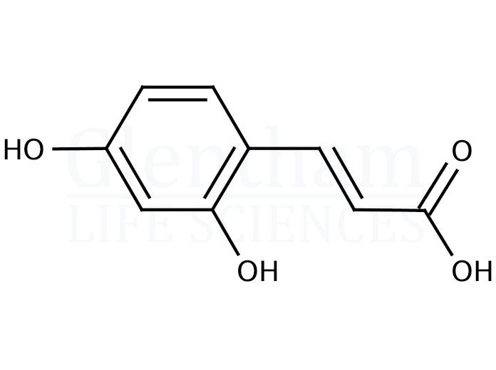 2,4-Dihydroxycinnamic acid Structure