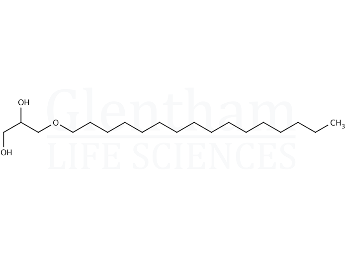 1-O-Palmityl-rac-glycerol  Structure