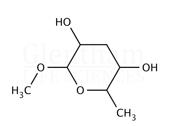 Methyl 3,6-dideoxy-a-D-arabino-hexopyranoside Structure