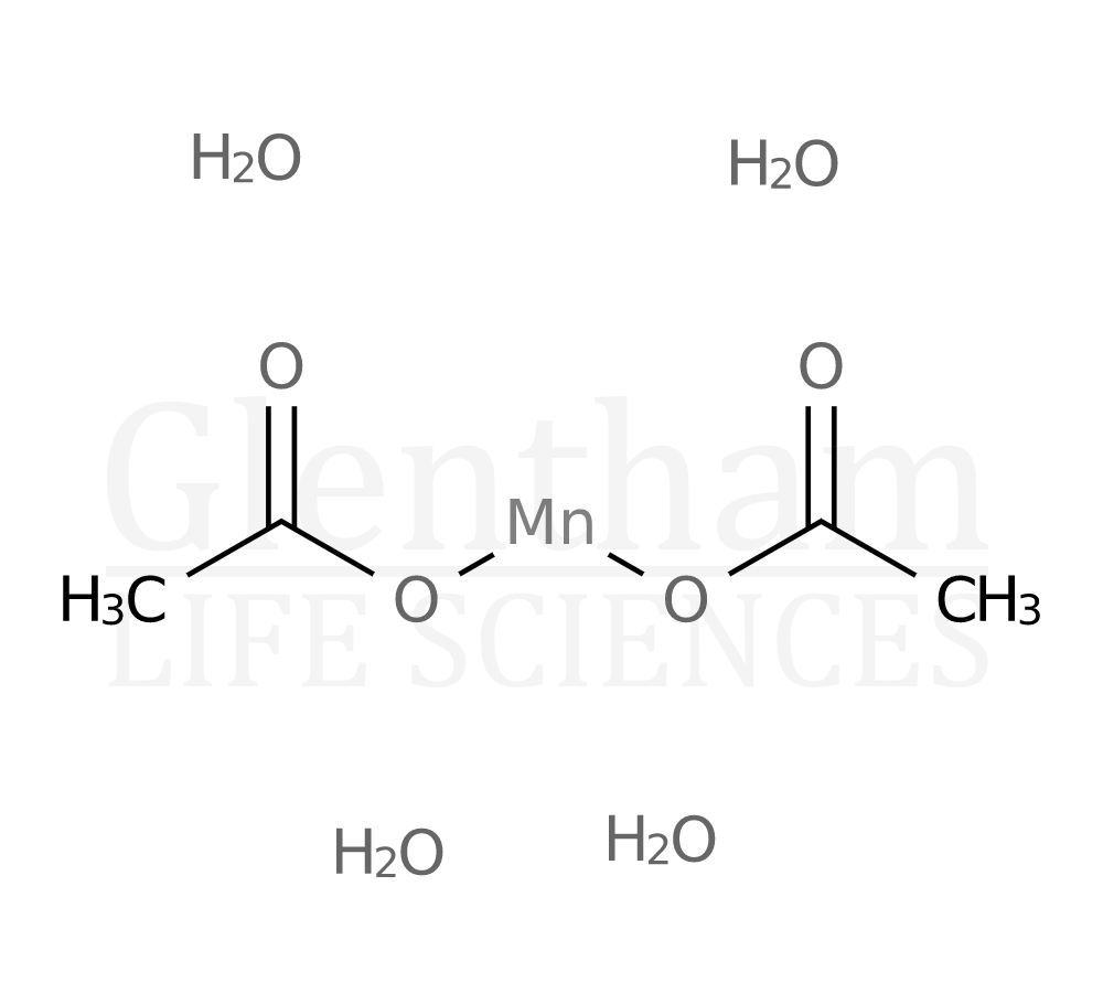 Structure for  Manganese(II) acetate, tetrahydrate, 99.99%  (6156-78-1)