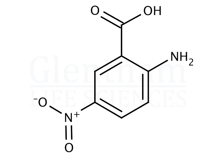Structure for 2-Amino-5-nitrobenzoic acid  (616-79-5)