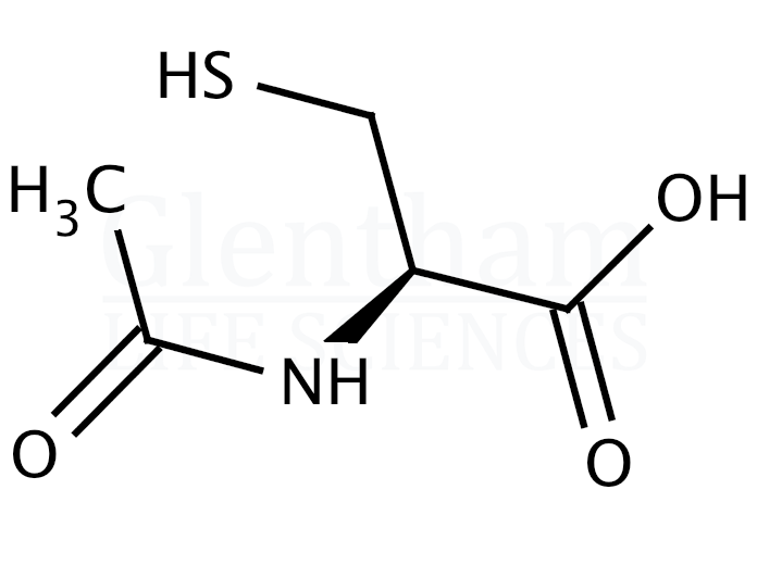 Structure for N-Acetyl-L-cysteine (616-91-1)