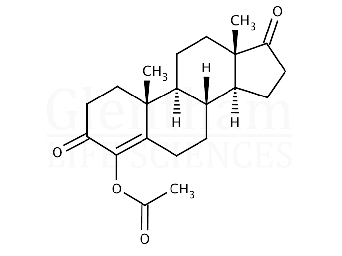 Structure for 4-Androsten-4-ol-3,17-dione acetate