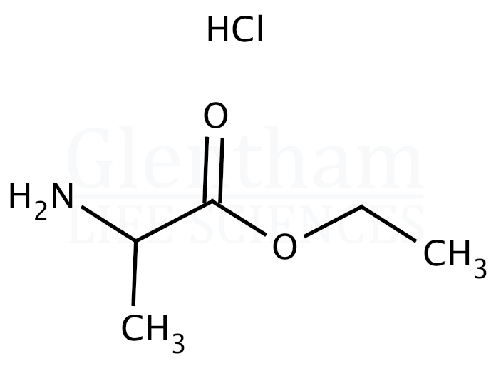 Structure for DL-Alanine ethyl ester hydrochloride