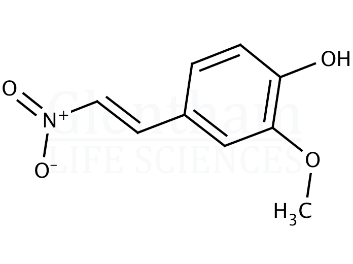 trans-4-Hydroxy-3-methoxy-β-nitrostyrene  Structure