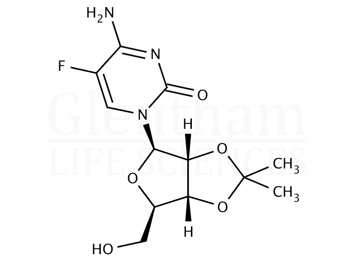 Structure for 5-Fluoro-2'',3''-O-isopropylidenecytidine