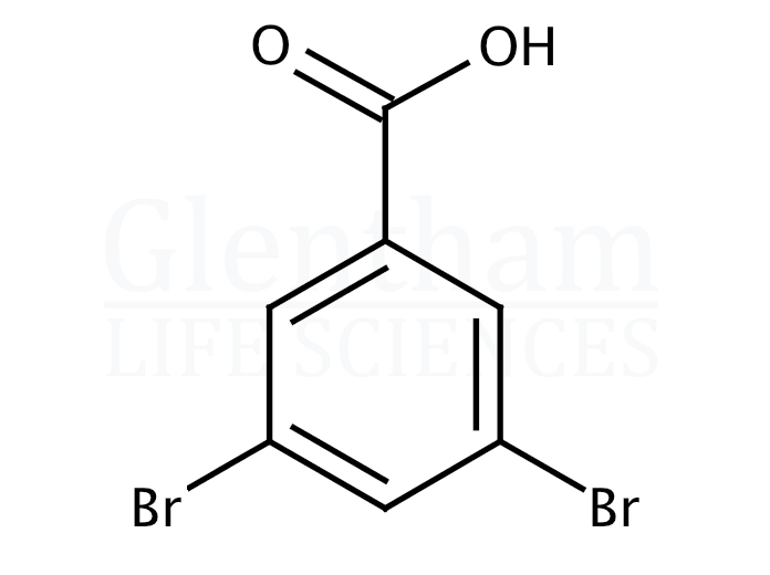 Strcuture for 3,5-Dibromobenzoic acid