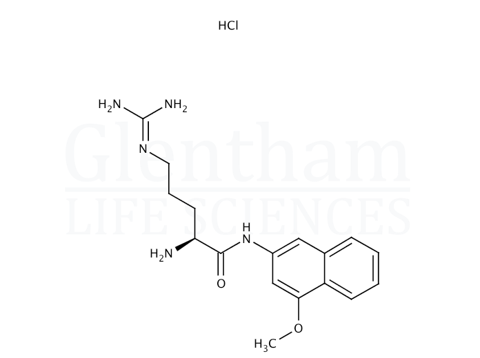 Structure for L-Arginine 4-methoxy-β-naphthylamide hydrochloride
