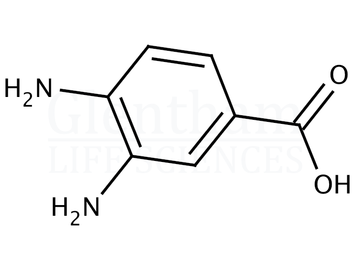 3,4-Diaminobenzoic acid  Structure