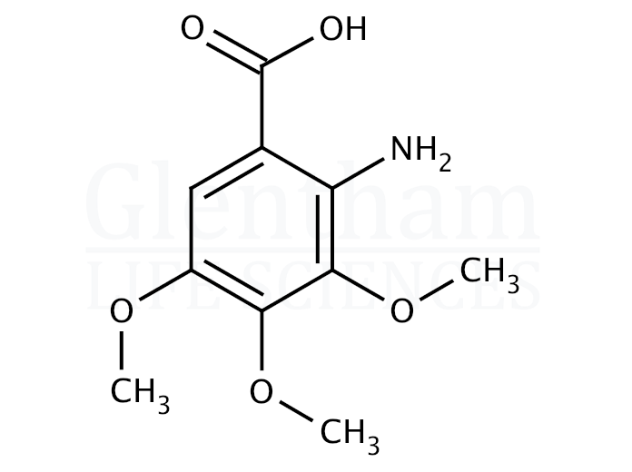 Structure for 2-Amino-3,4,5-trimethoxybenzoic acid  (61948-85-4)