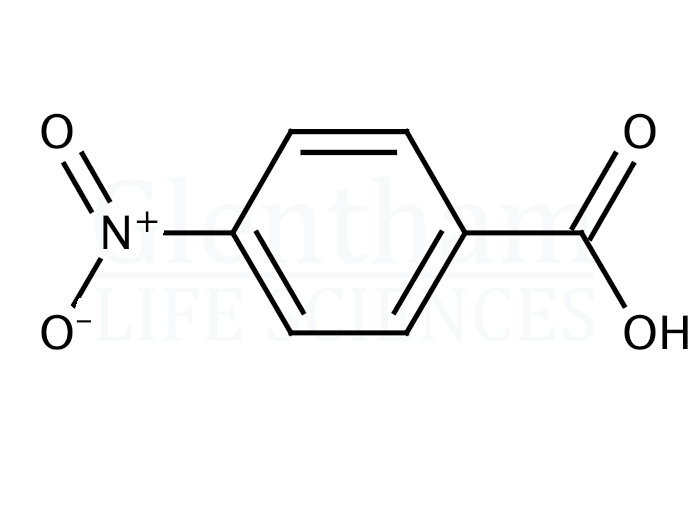 4-Nitrobenzoic acid Structure