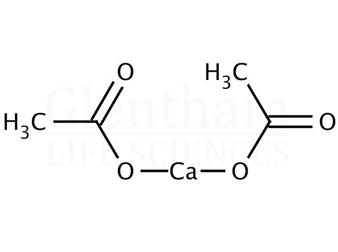 Structure for Calcium acetate hydrate (62-54-4)
