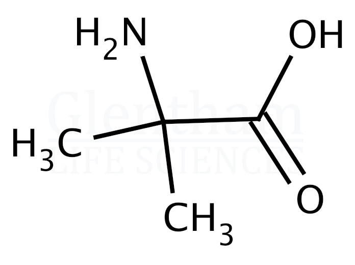 Structure for 2-Aminoisobutyric acid  (62-57-7)