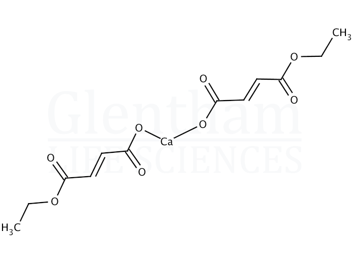 Fumaric acid monoethyl ester calcium salt Structure