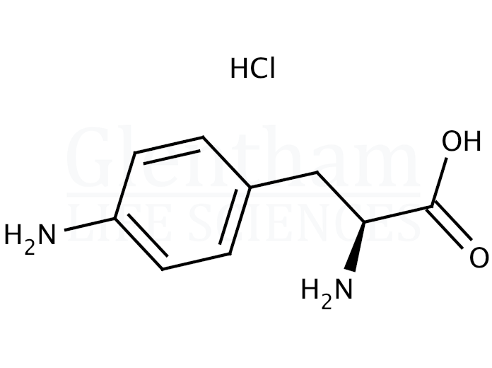 Structure for 4-Amino-L-phenylalanine hydrochloride (62040-55-5)