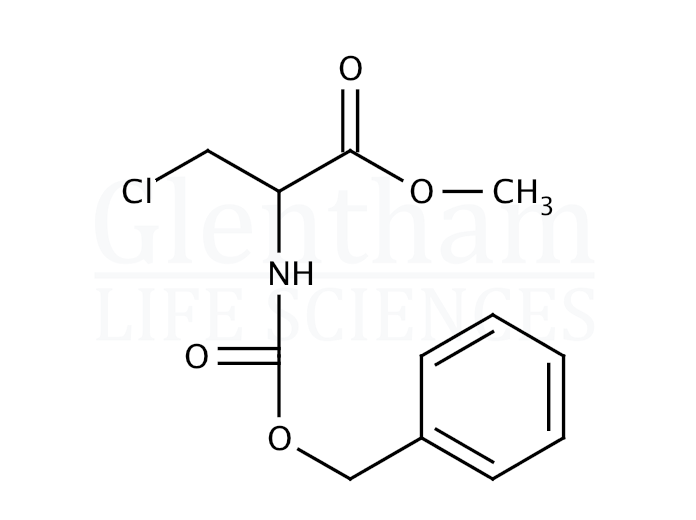 Structure for N-(Benzyloxycarbonyl)-L-β-chloroalanine methyl ester
